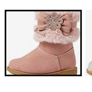 Rachel harmonie Toddler 7 Girls' suede like pink bling Boots S16